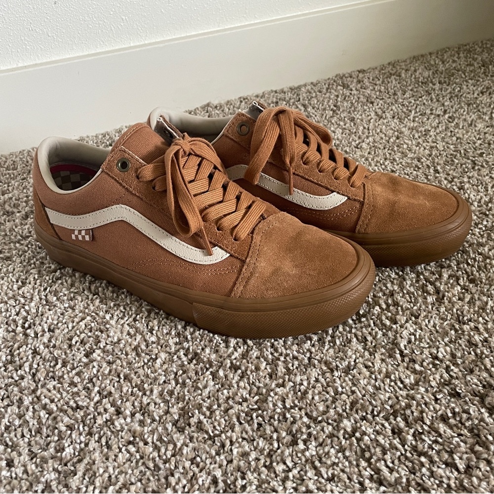 Vans Brown and White Sneakers